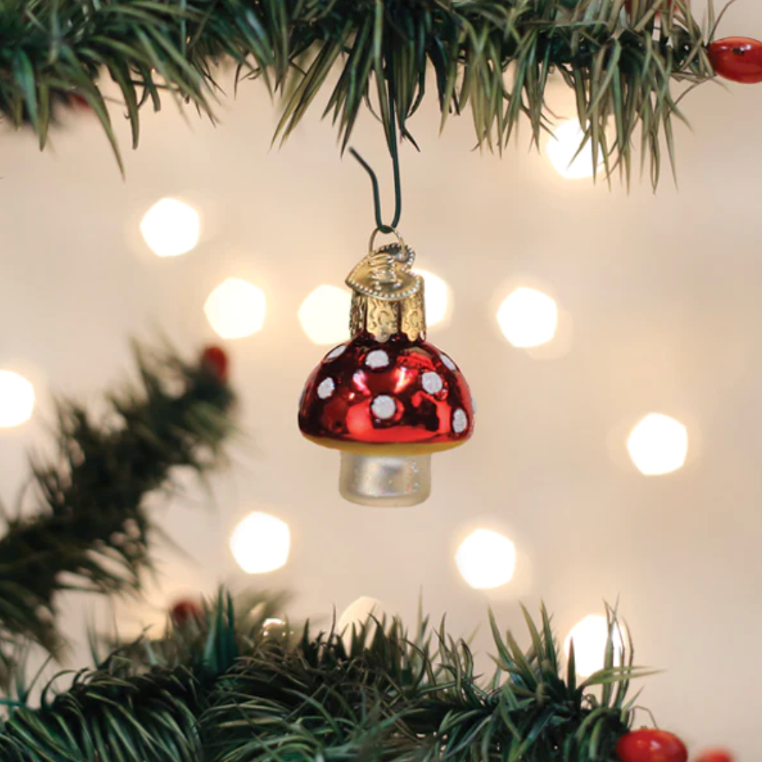 Lucky Mushroom Mini Ornament