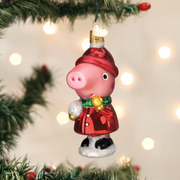 Peppa Pig With Snowball Ornament