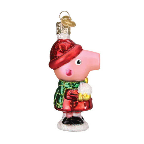 Peppa Pig With Snowball Ornament