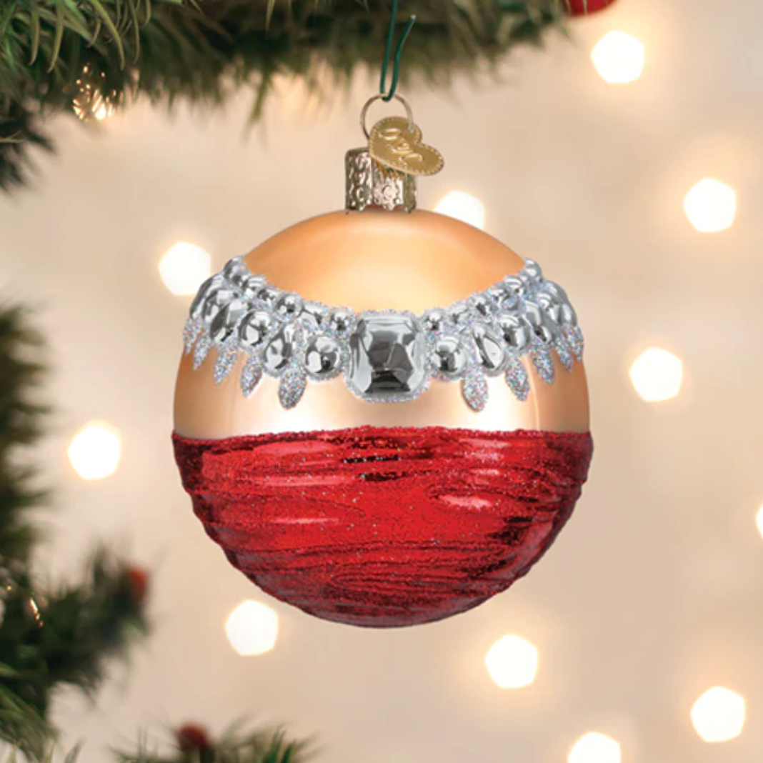 Girl's Best Friend Round Ornament