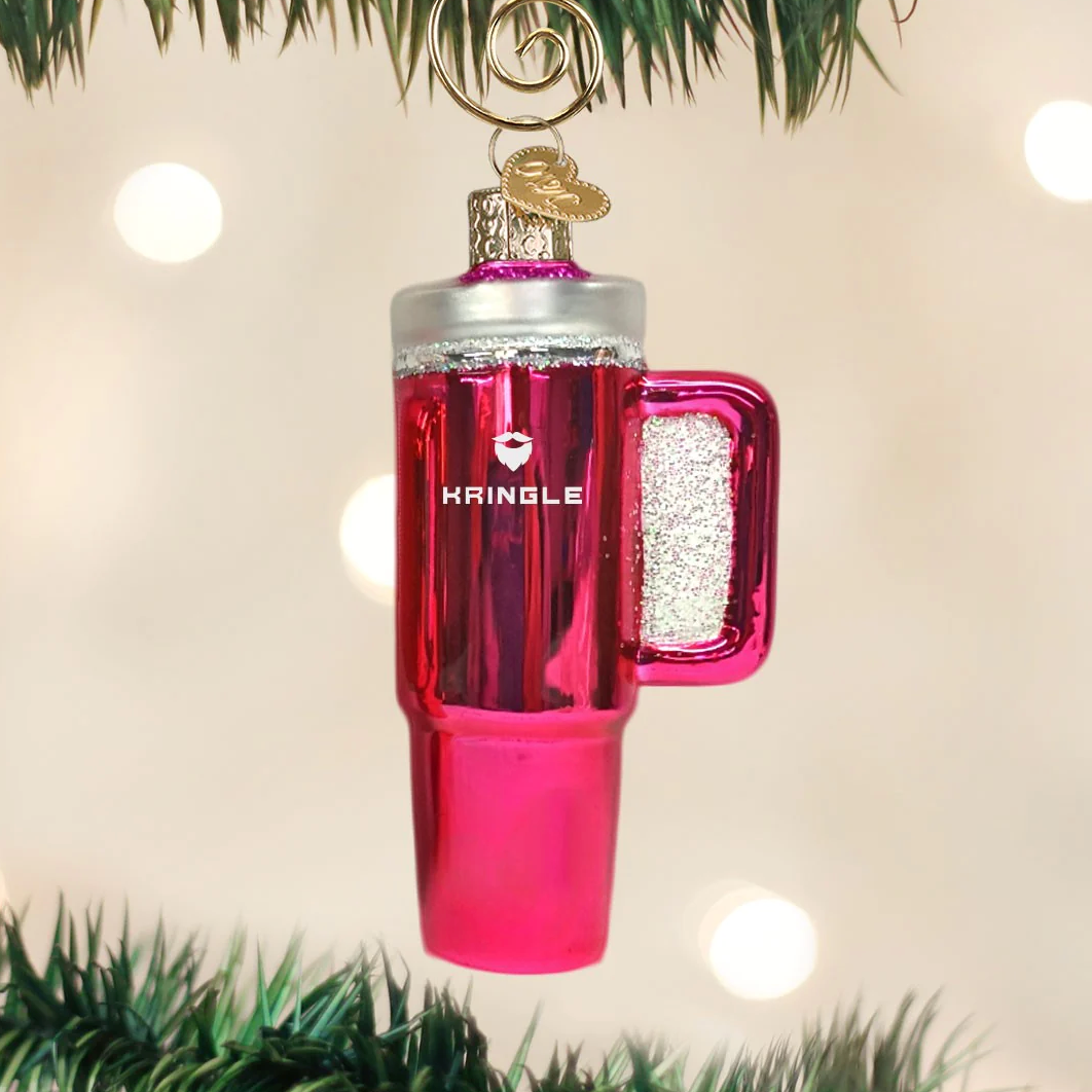 Pink Kringle Cup Ornament