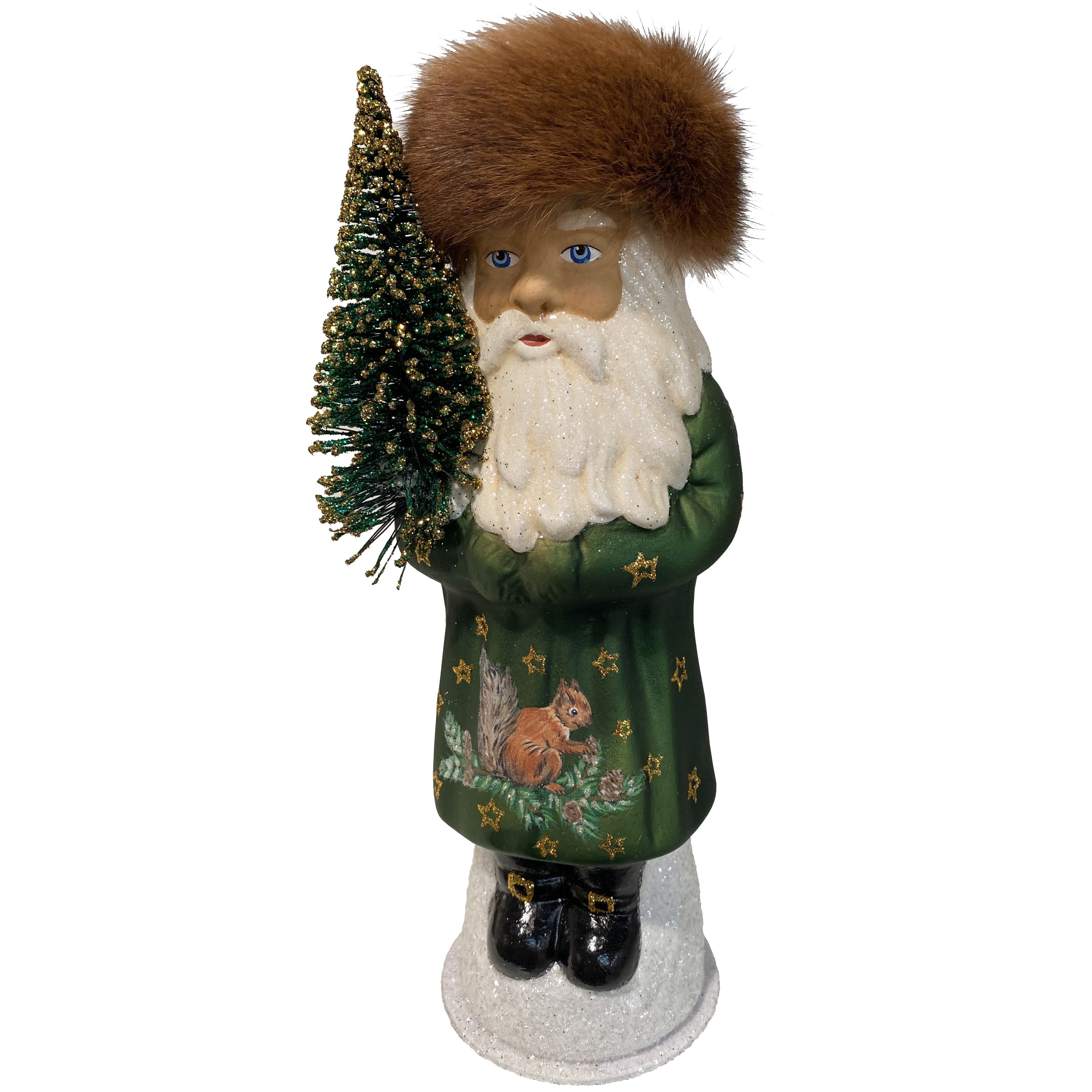 Santa with Squirrel Décor Schaller