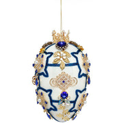 King's Jewels Faberge Jeweled Egg Ornament Chinoiserie 7"
