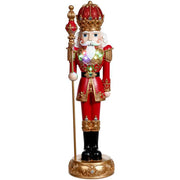 Jeweled Nutcracker with Staff 19.5"