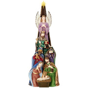 Lighted Nativity Tree 24"