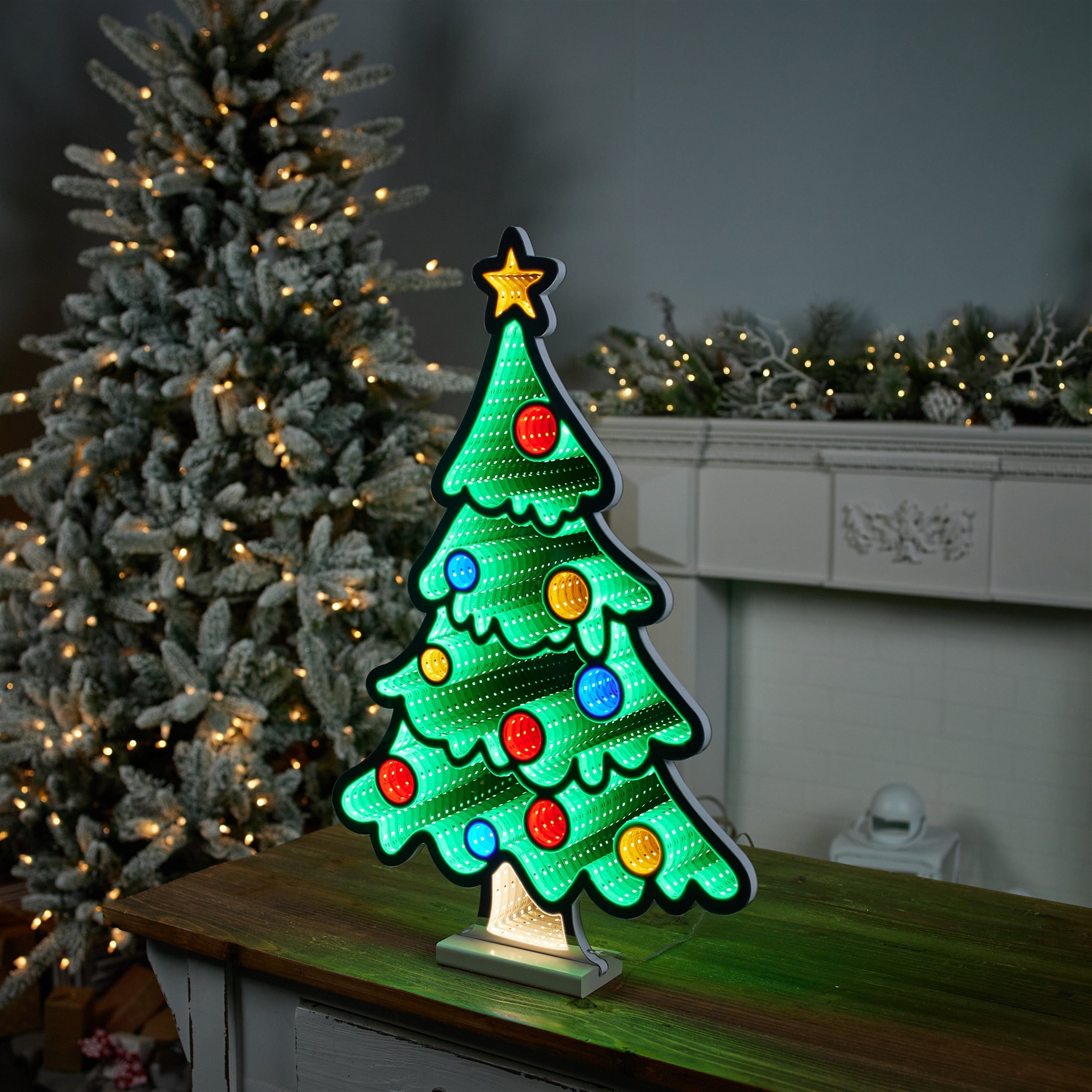 Tree with Ornaments EKKO Infinity Light 23.5"