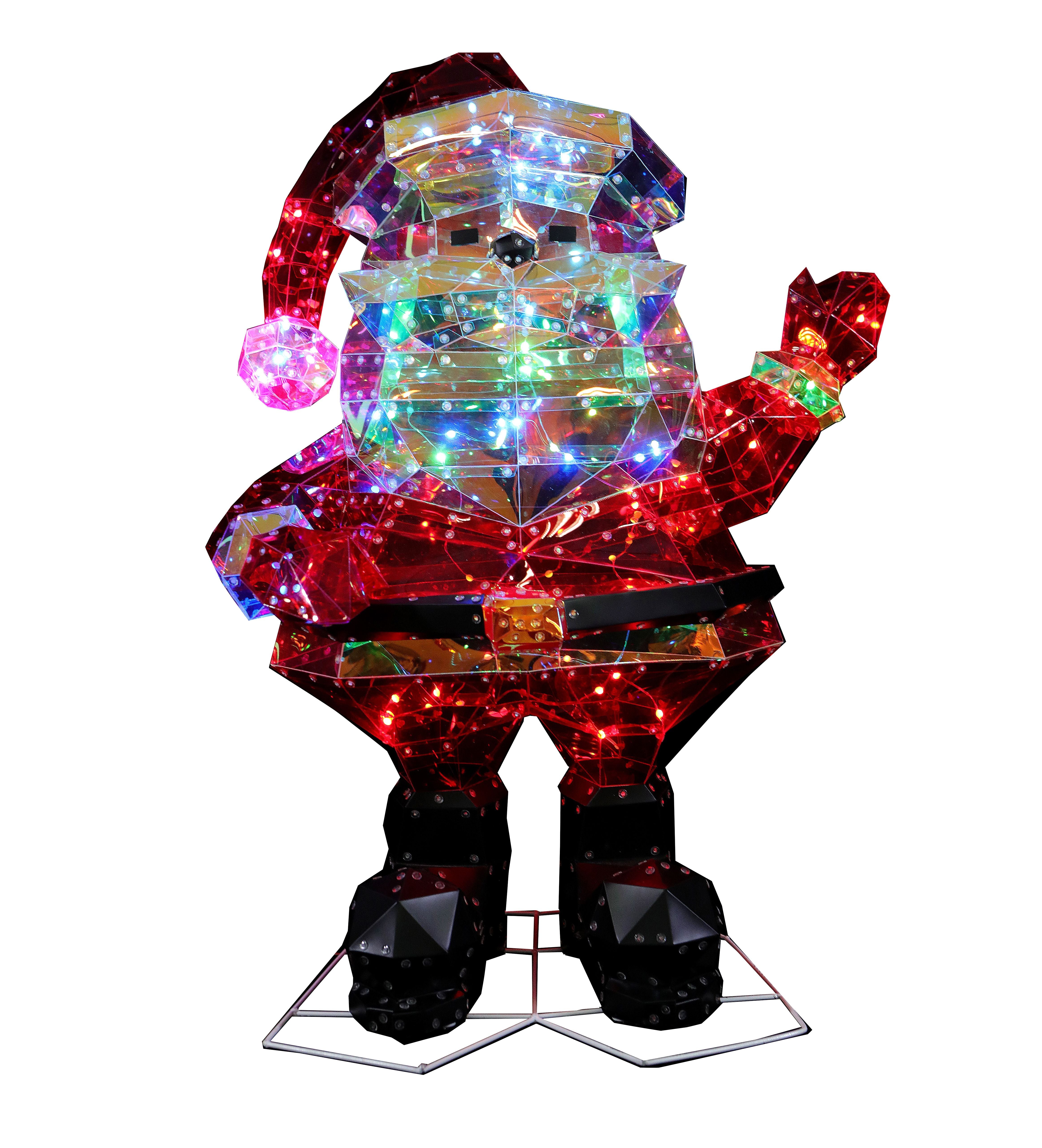 Prism Lit Santa