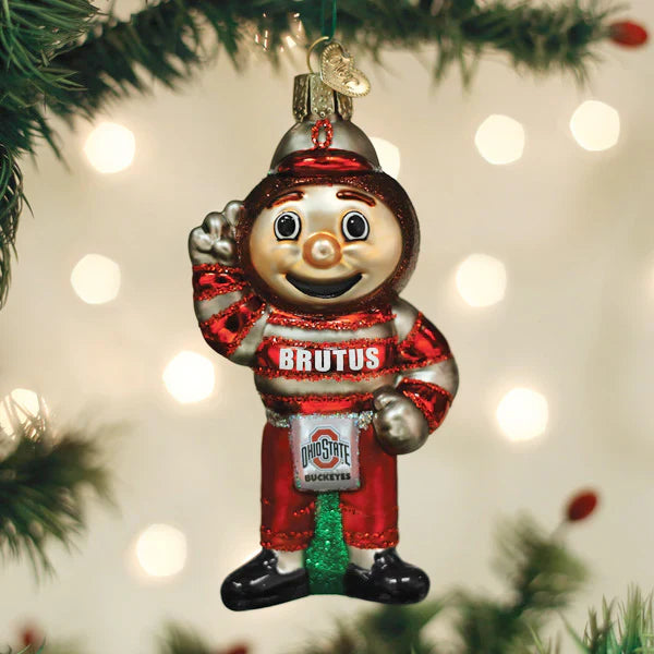 Ohio State Brutus Buckeye Mascot Ornament