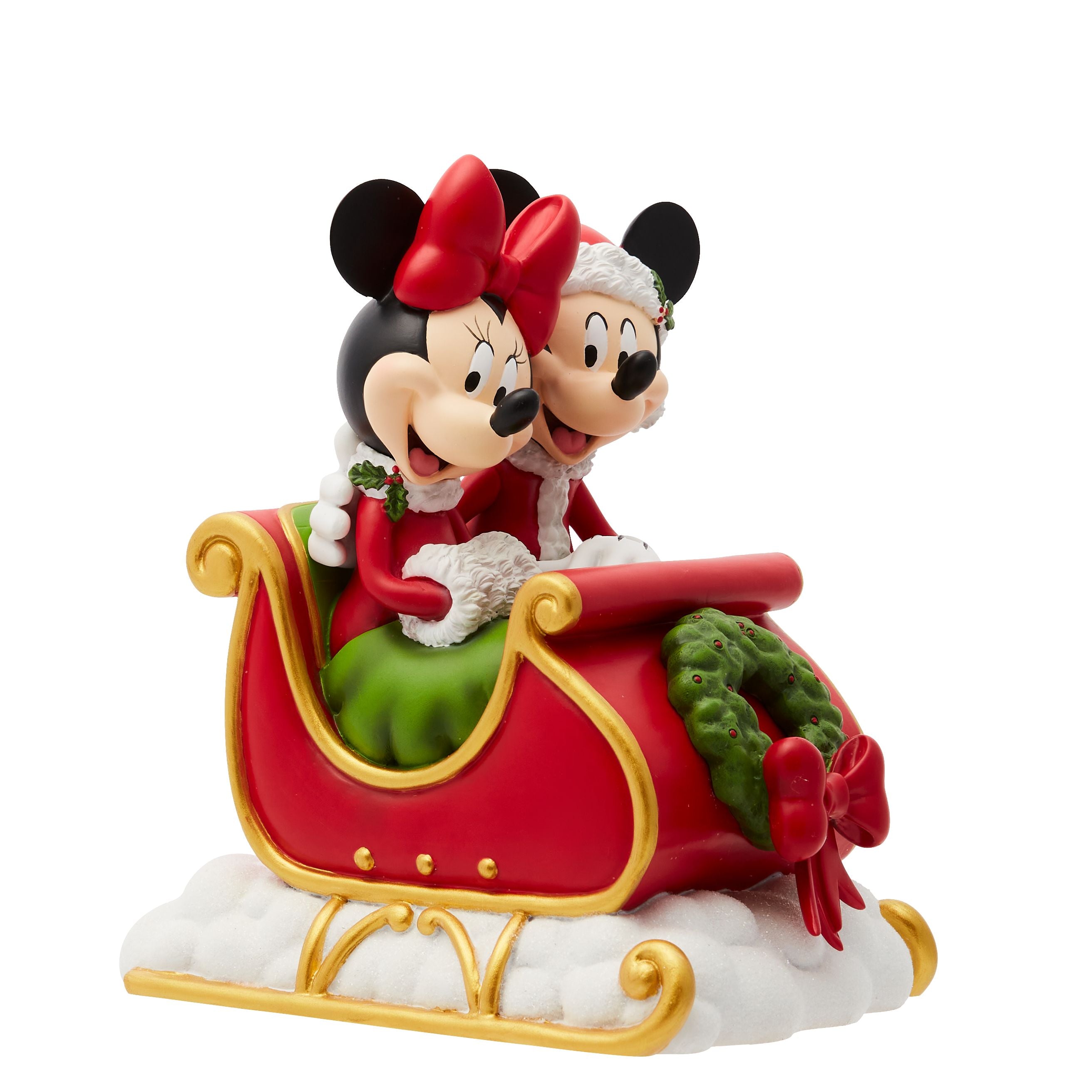 Holiday Mickey and Minnie in Christmas Sleigh