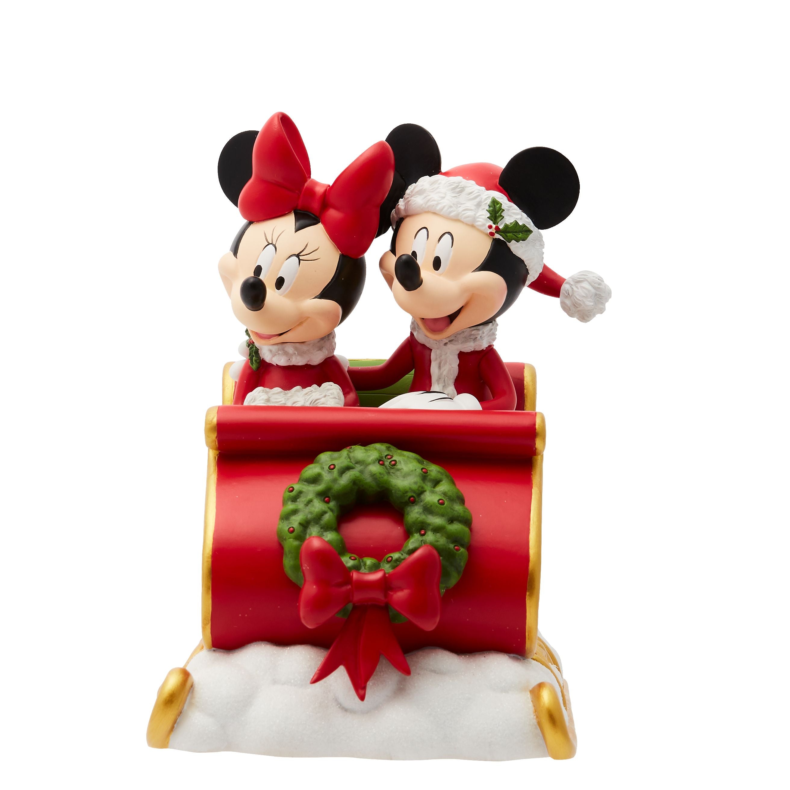 Holiday Mickey and Minnie in Christmas Sleigh
