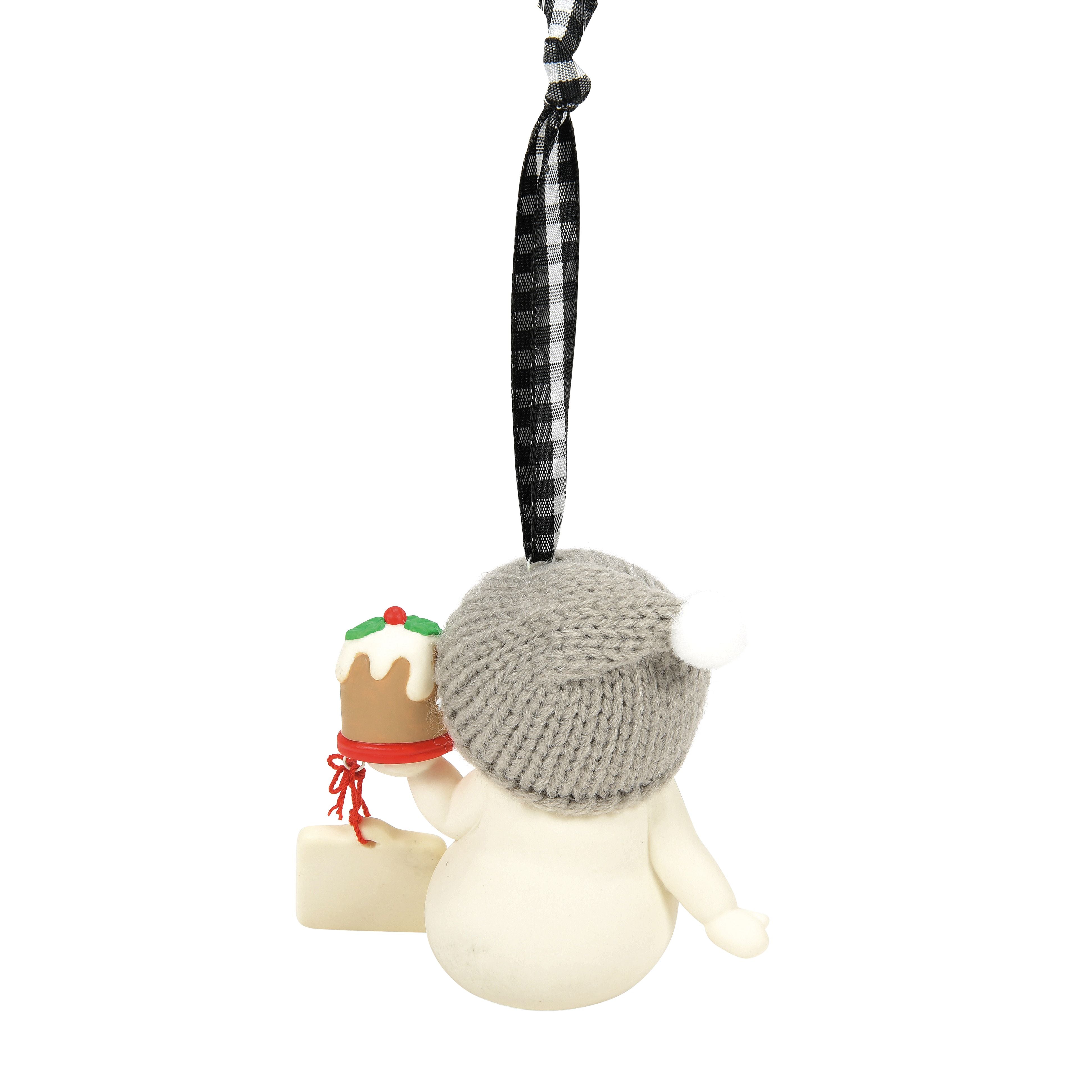 One Plum Pudding Short Ornament