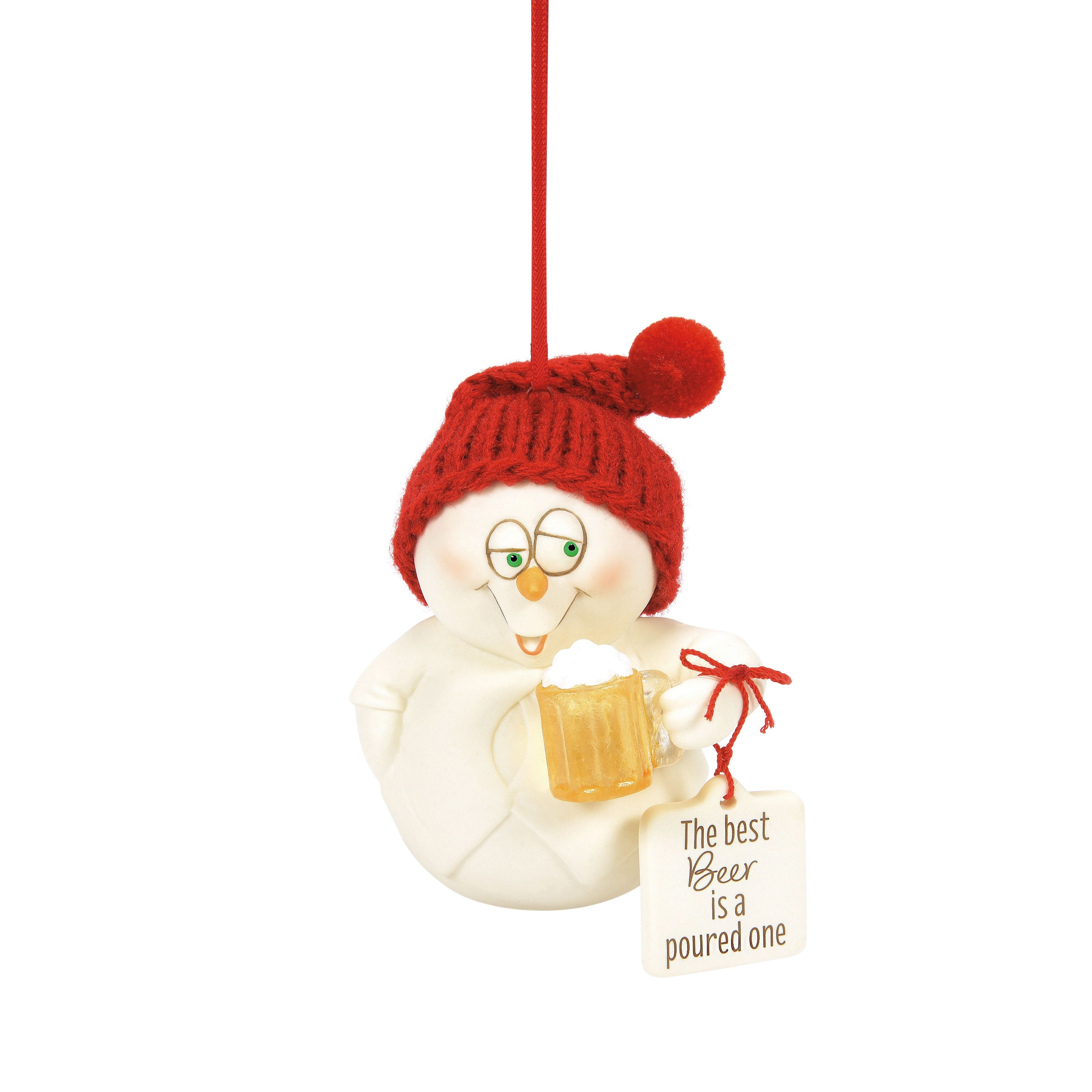 The Best Beer Is A Poured Beer Ornament