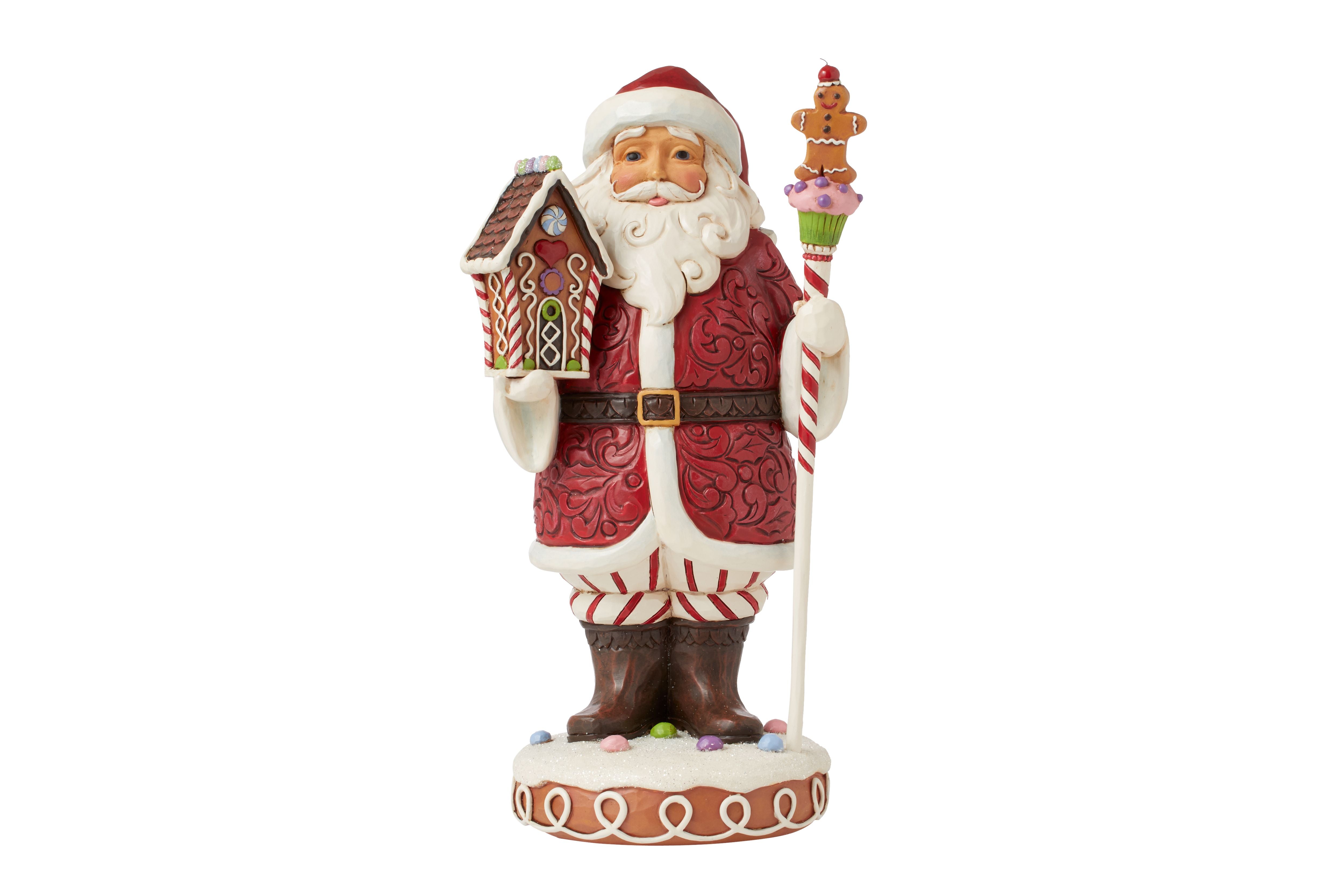 Have a Sweet Christmas Gingerbread Santa with Staff
