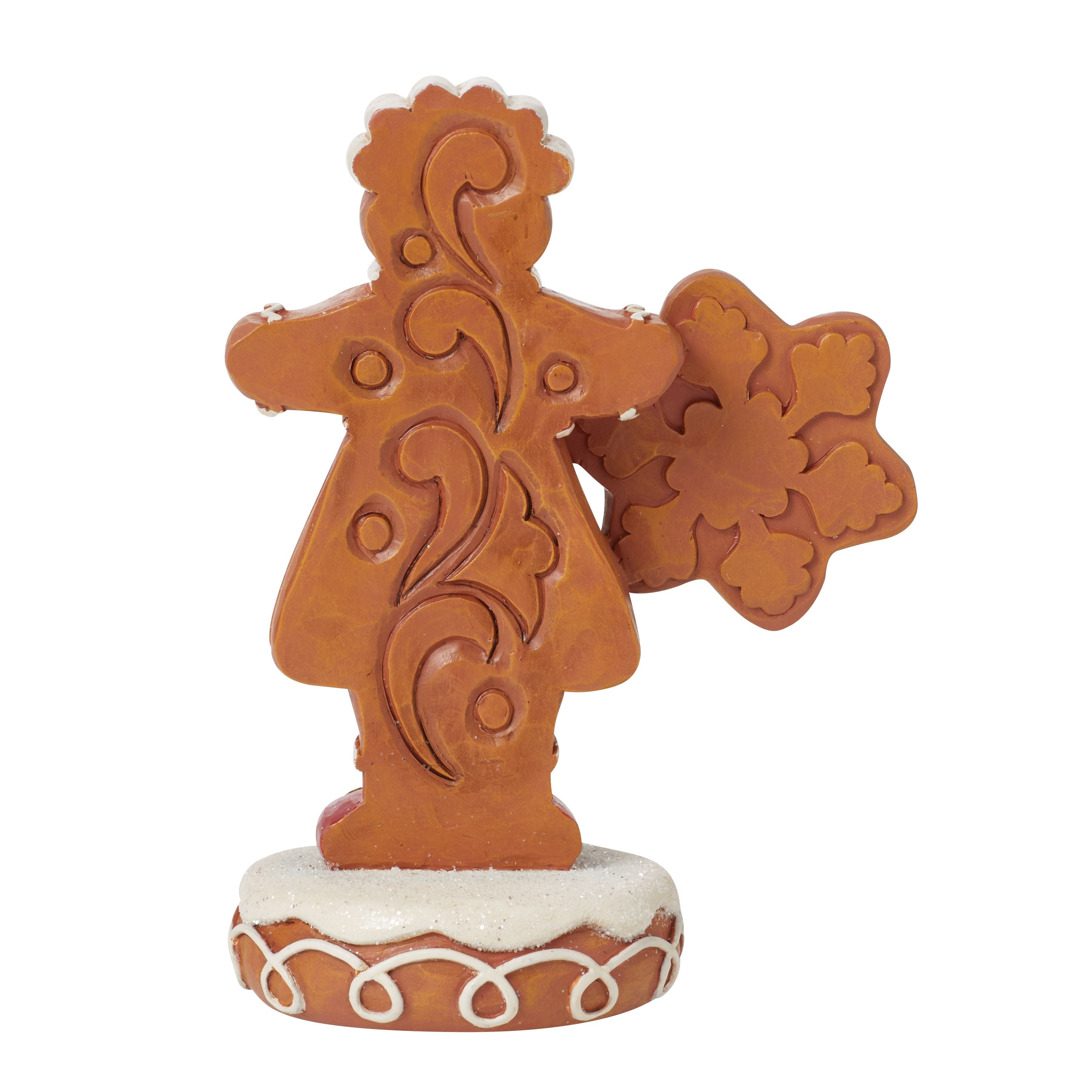 Gingerbread Sweetie Gingerbread Girl with Snowflake Cookie