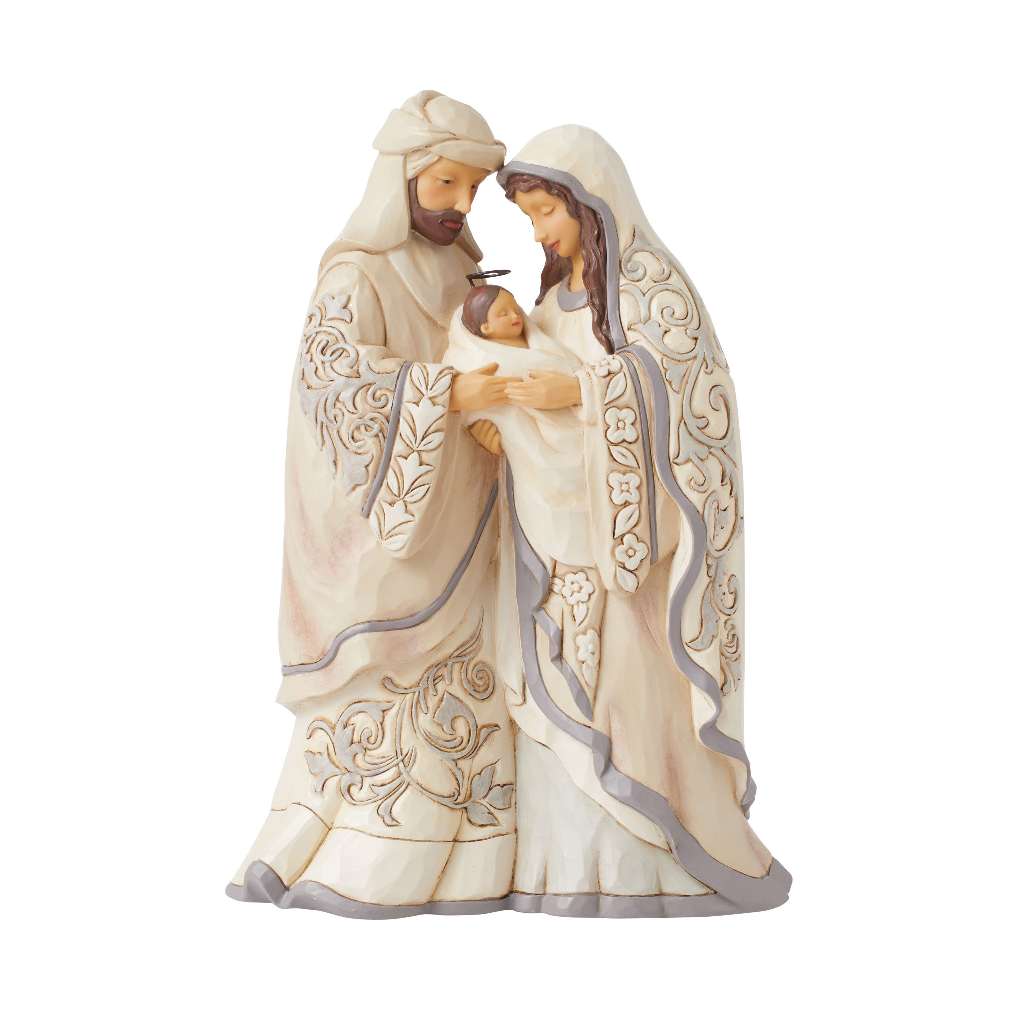 Greatest Gift of All White Woodland Holy Family