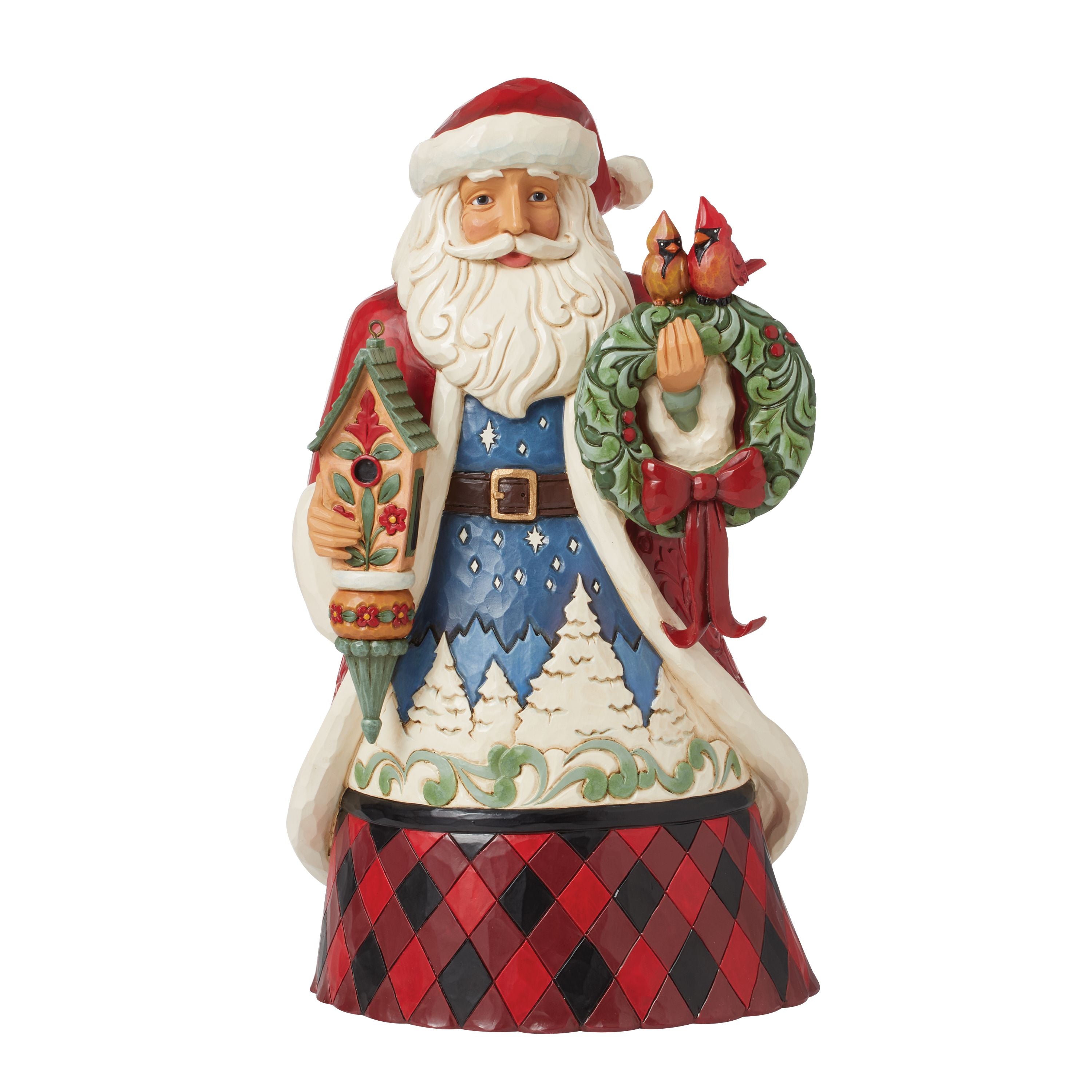 Winter's Welcome Highland Glen Santa with Bird