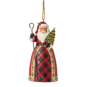 Highland Glen Santa with Staff Ornament