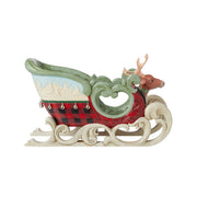 One Deer Open Sleigh Highland Glen Large Sled