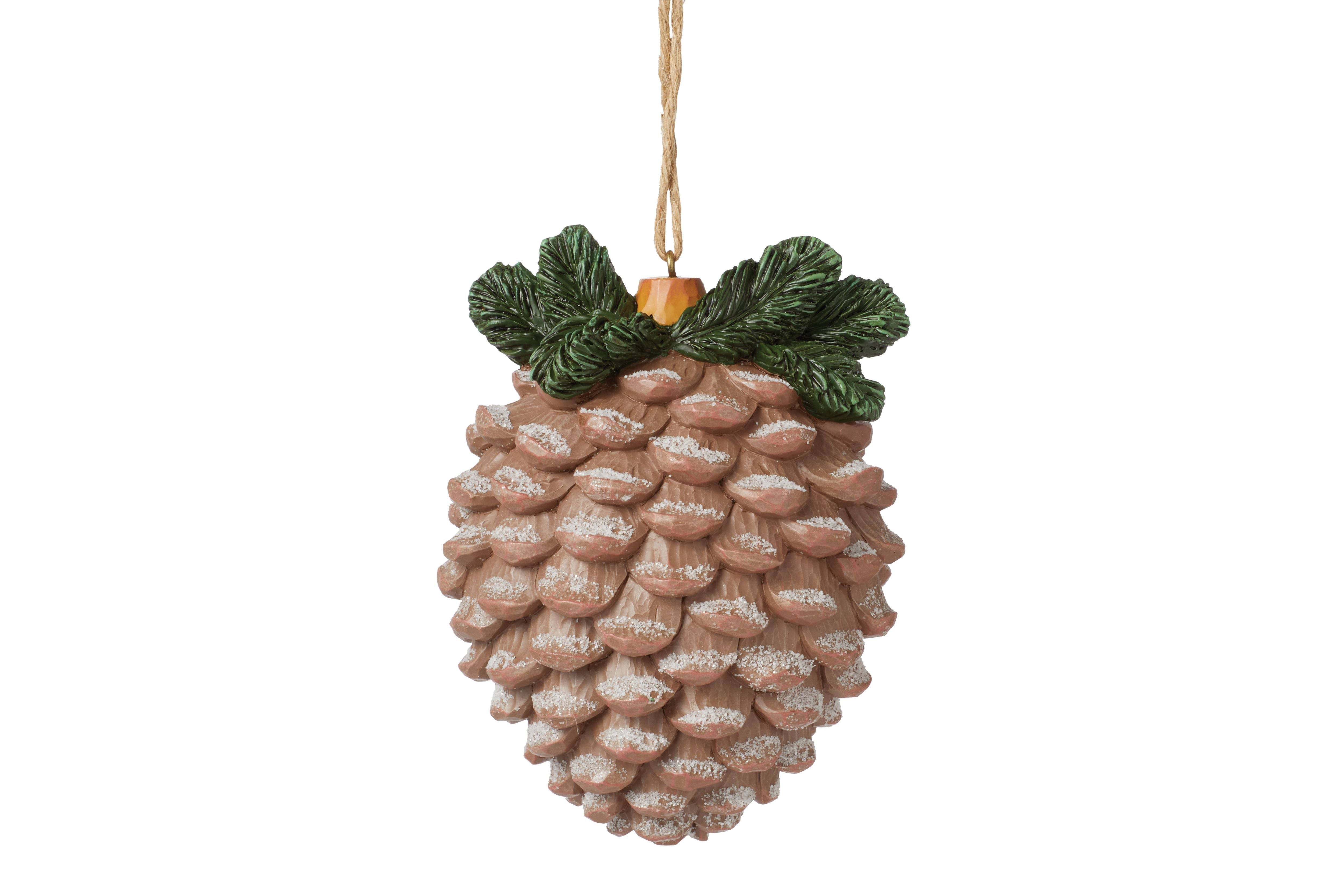 Highland Glen Pinecone with Cardinal Ornament