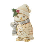 White Woodland Owl with Scarf