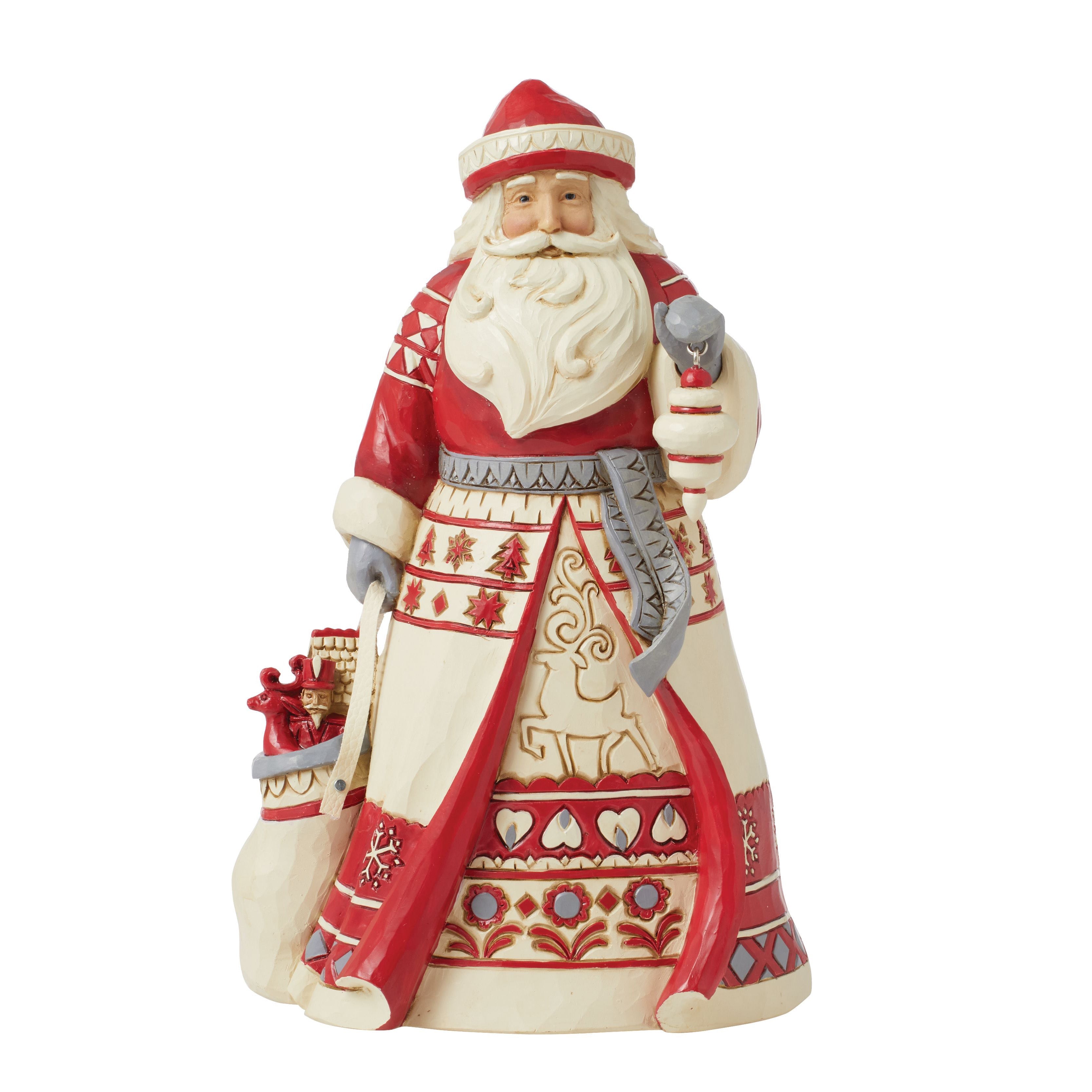 There's Magic In Believing Nordic Noel Santa with Bag