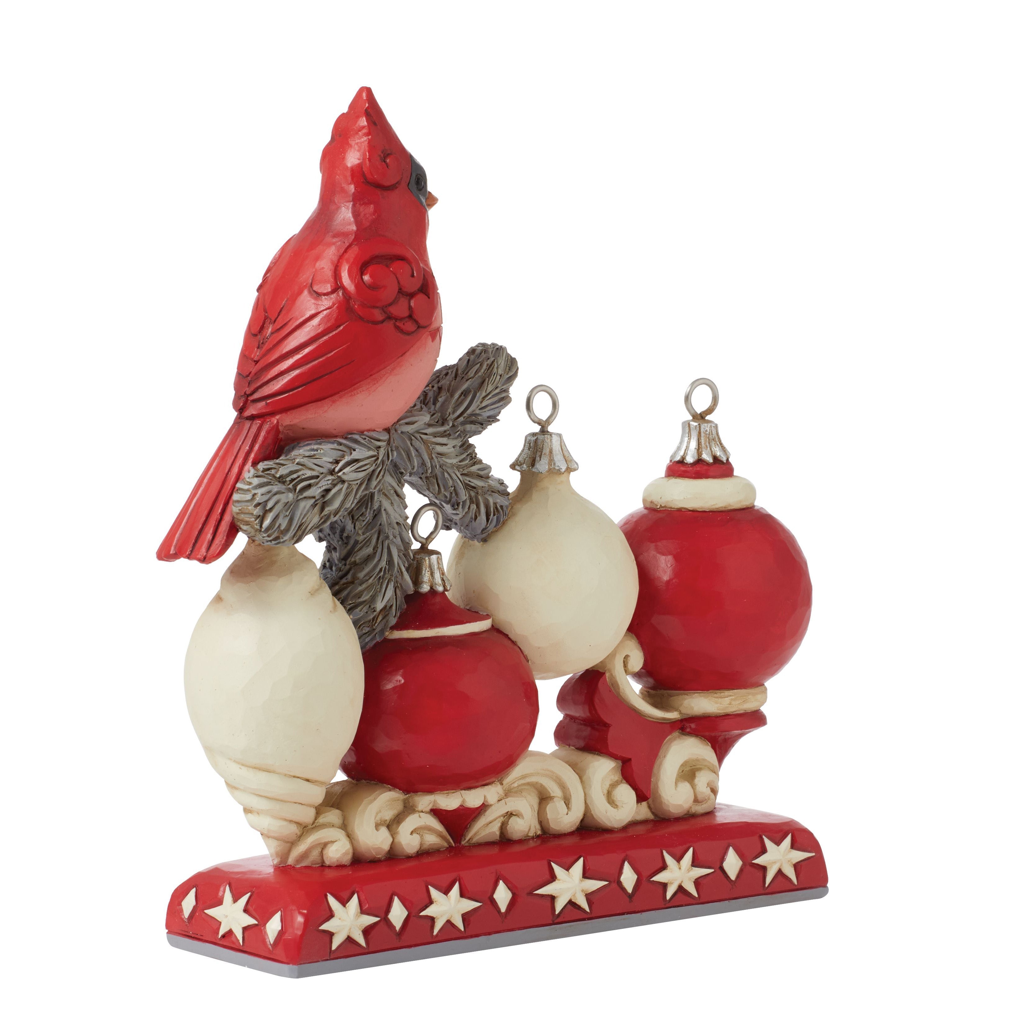 Joyeux Noël Nordic Noel Christmas Cardinal