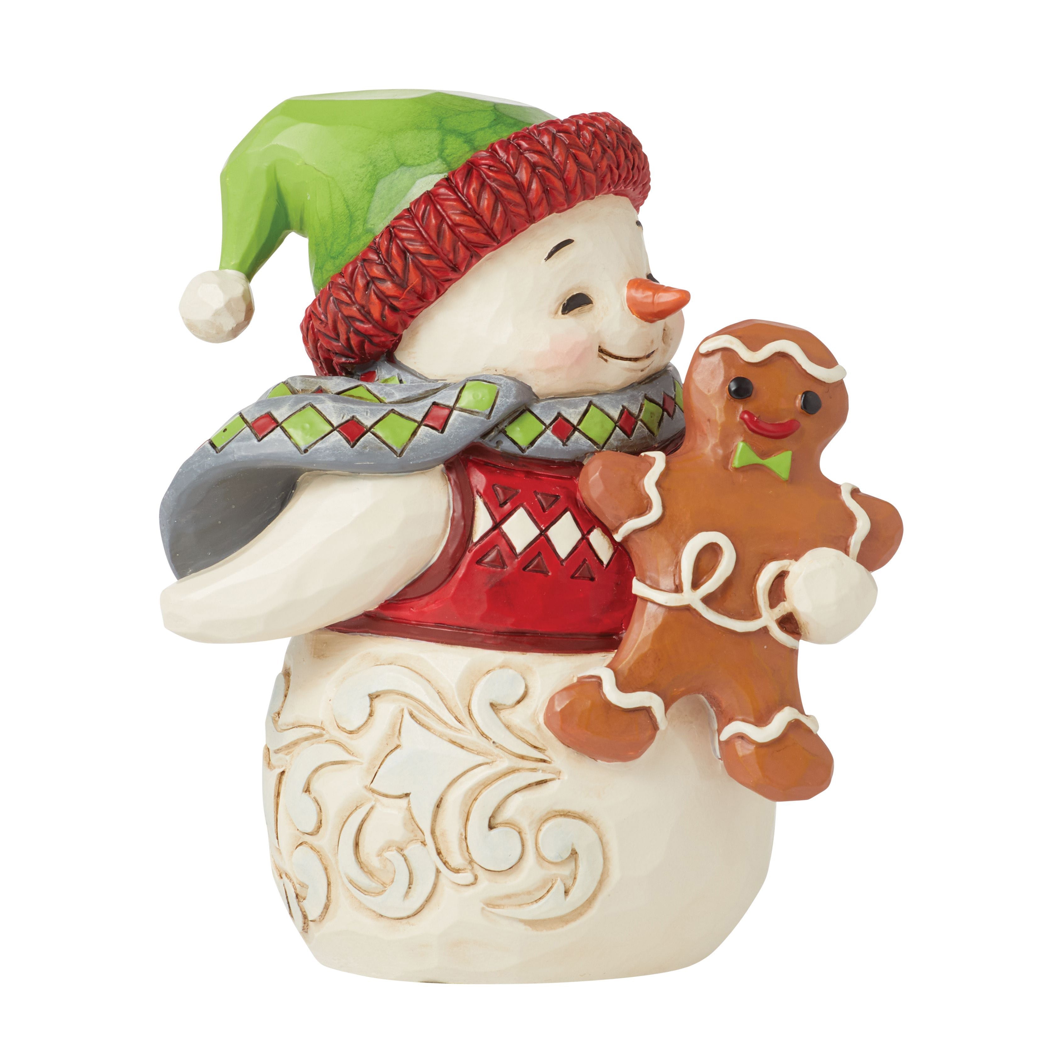 Snowman with Gingerbread Man