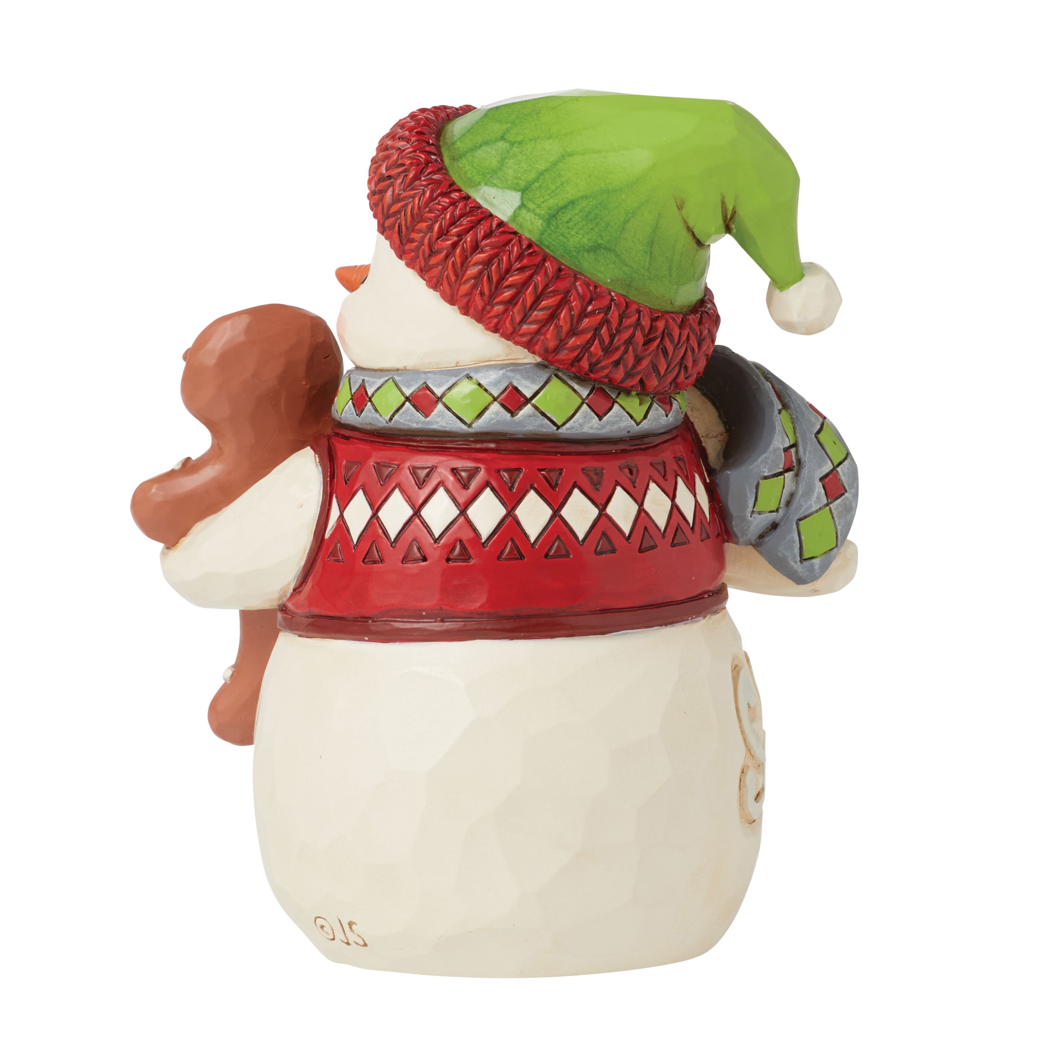 Snowman with Gingerbread Man