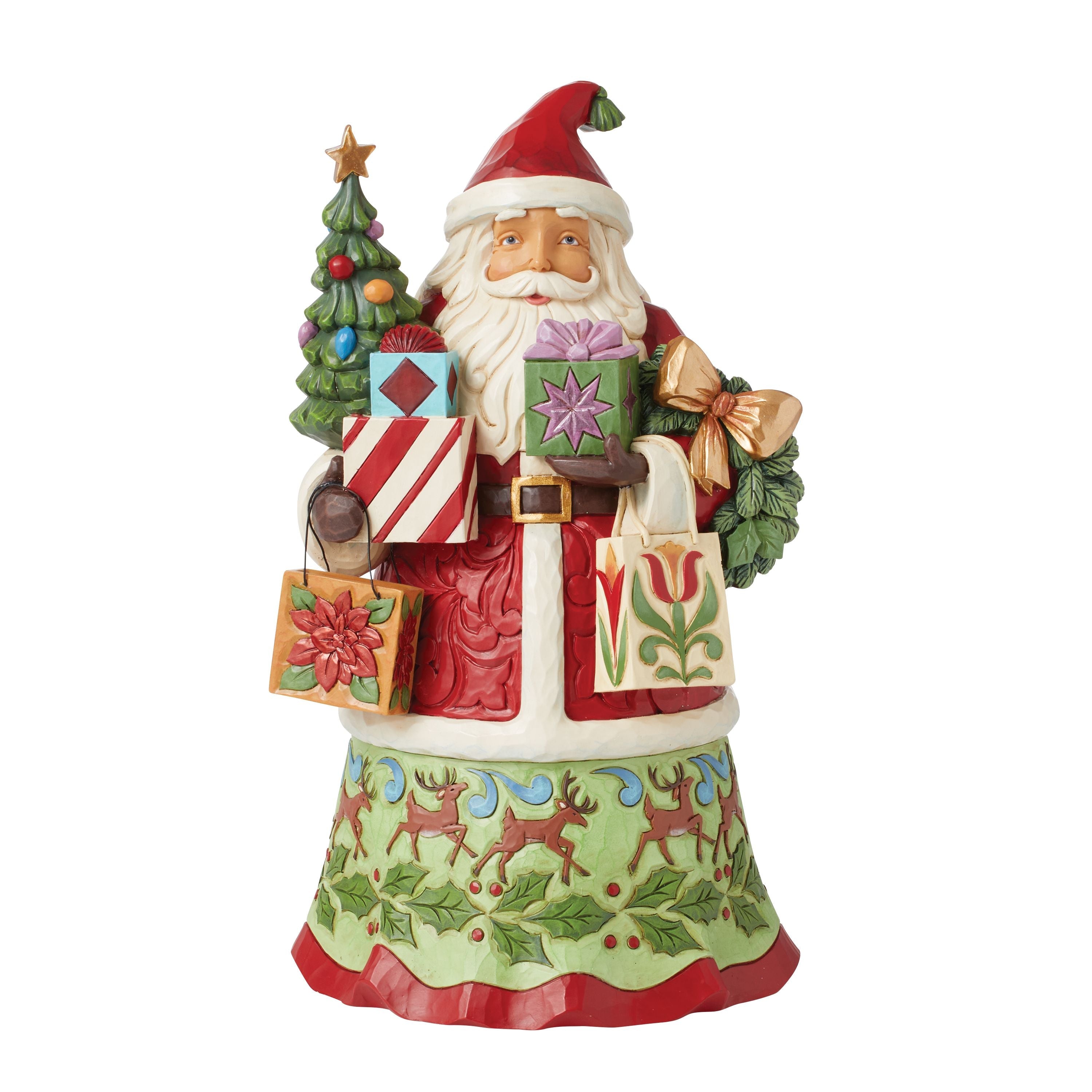 All Wrapped Up Santa with Bags and Gifts