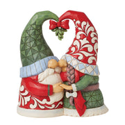 Merry Kiss-mas Gnomes Mistletoe Couple