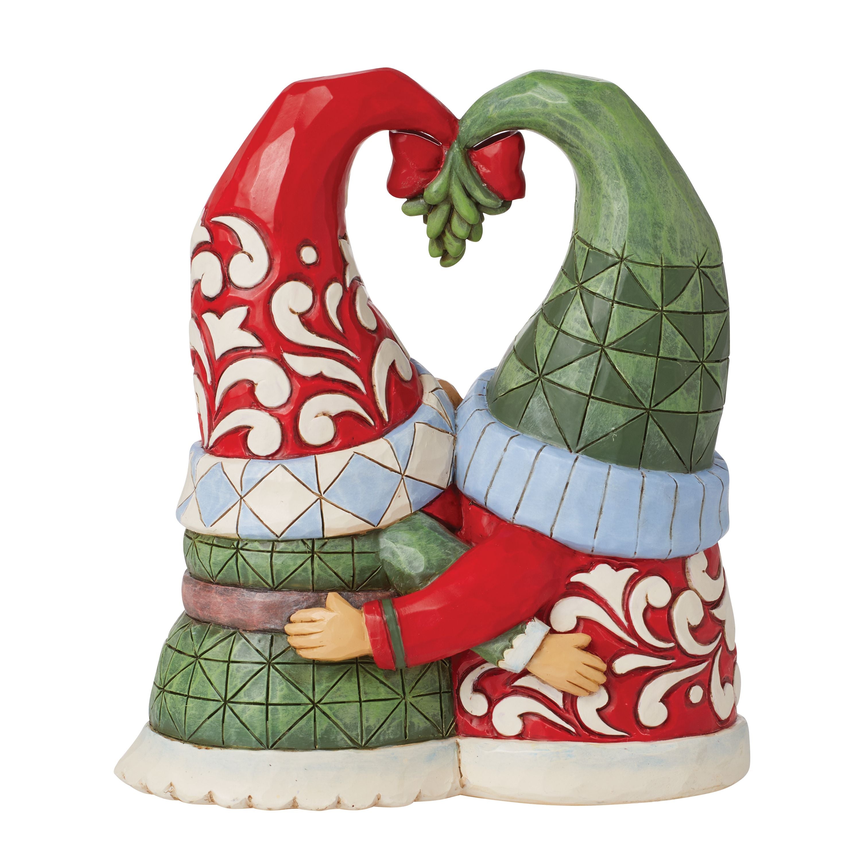 Merry Kiss-mas Gnomes Mistletoe Couple