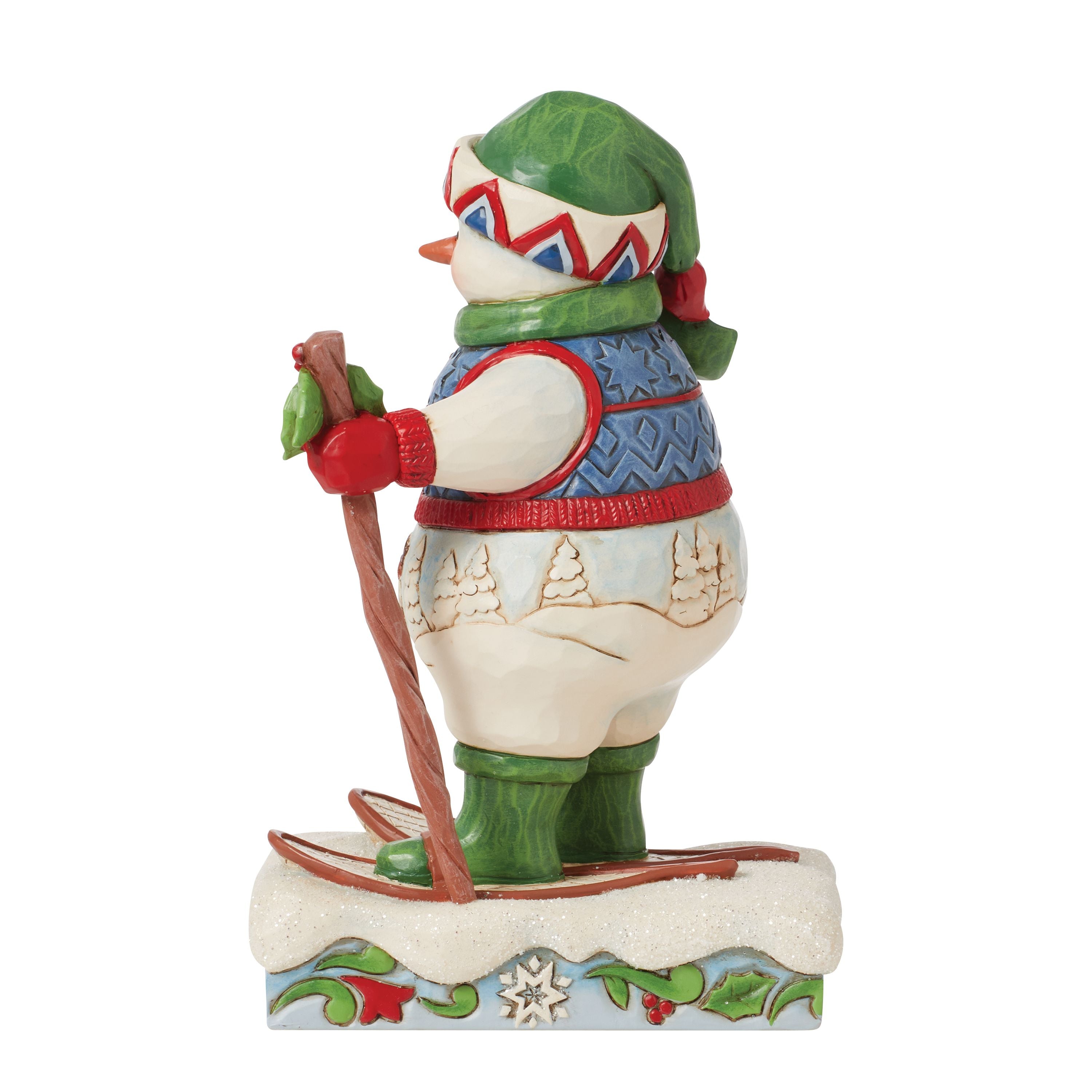 Brrr-fect Holiday Snowman Wearing Snowshoes