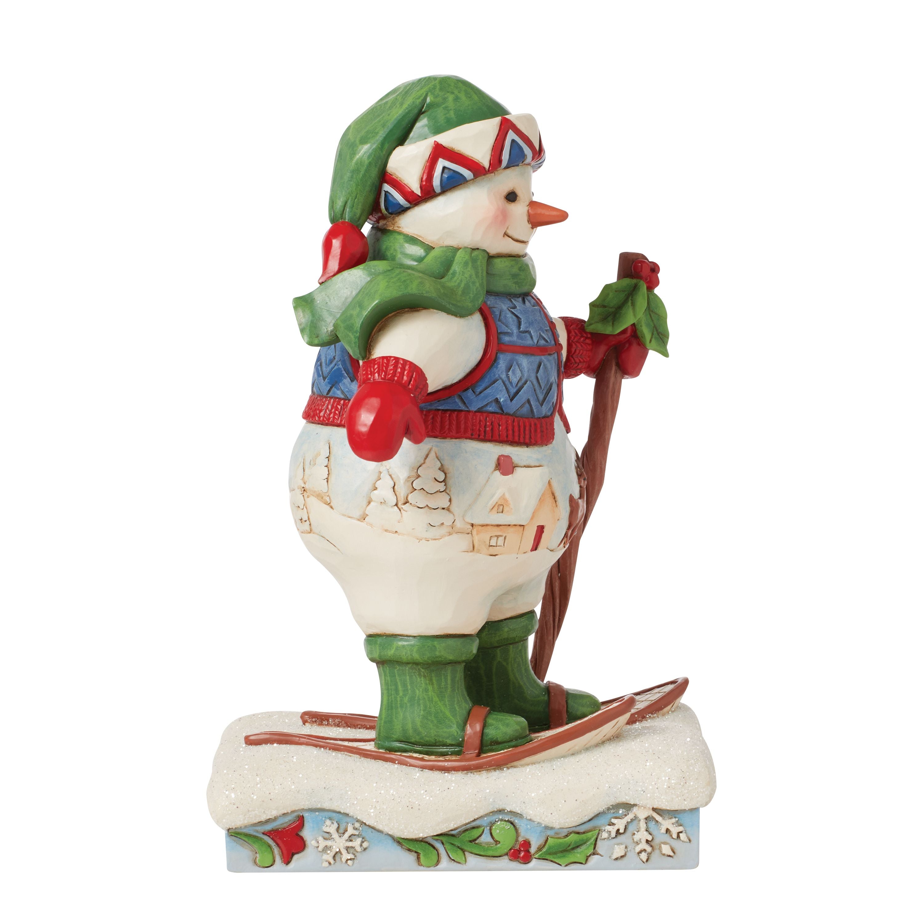 Brrr-fect Holiday Snowman Wearing Snowshoes