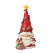 Watts Up? Santa Gnome Wrapped in Lights with Lit Star