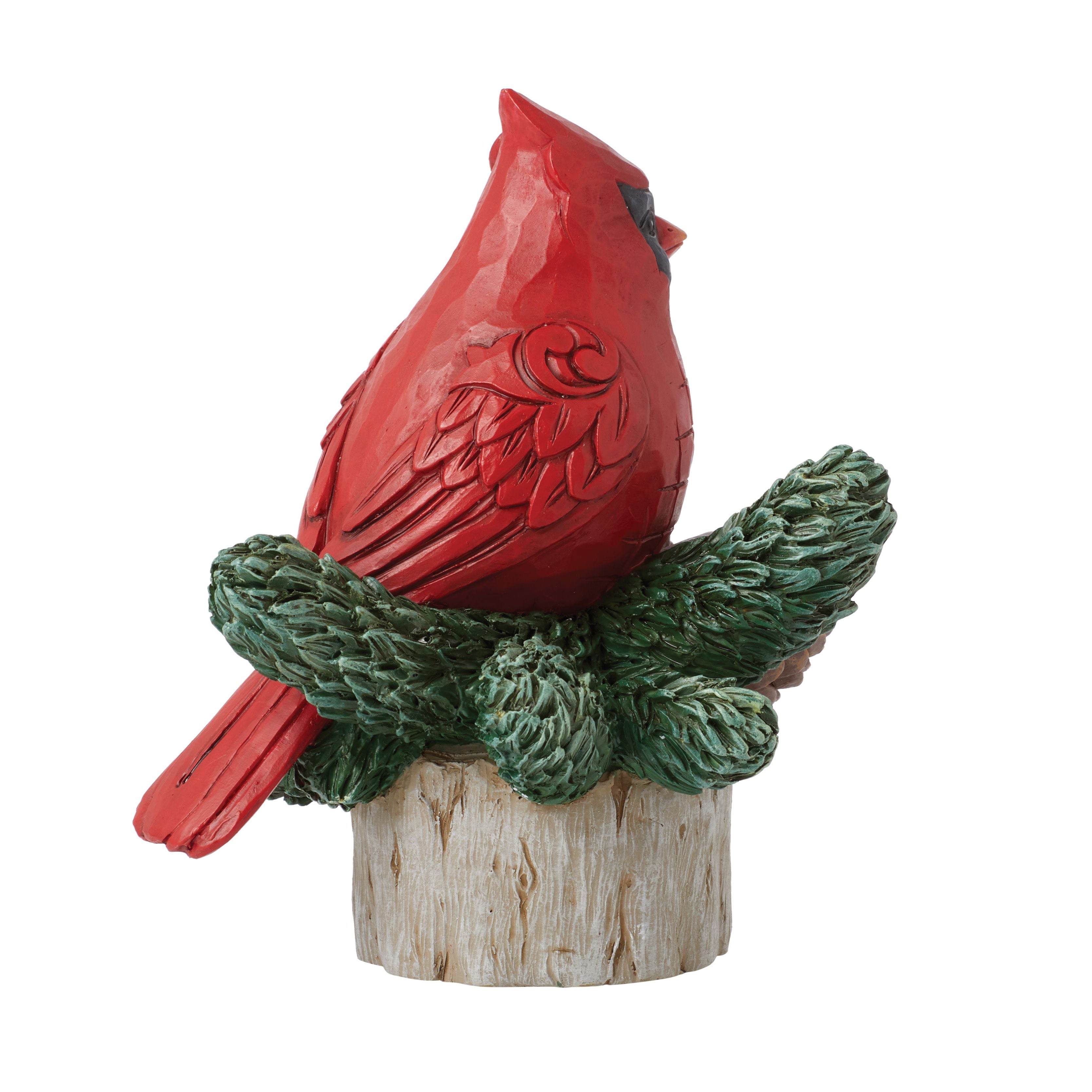 A Peaceful Moment Pint Sized Cardinal On Peace Log