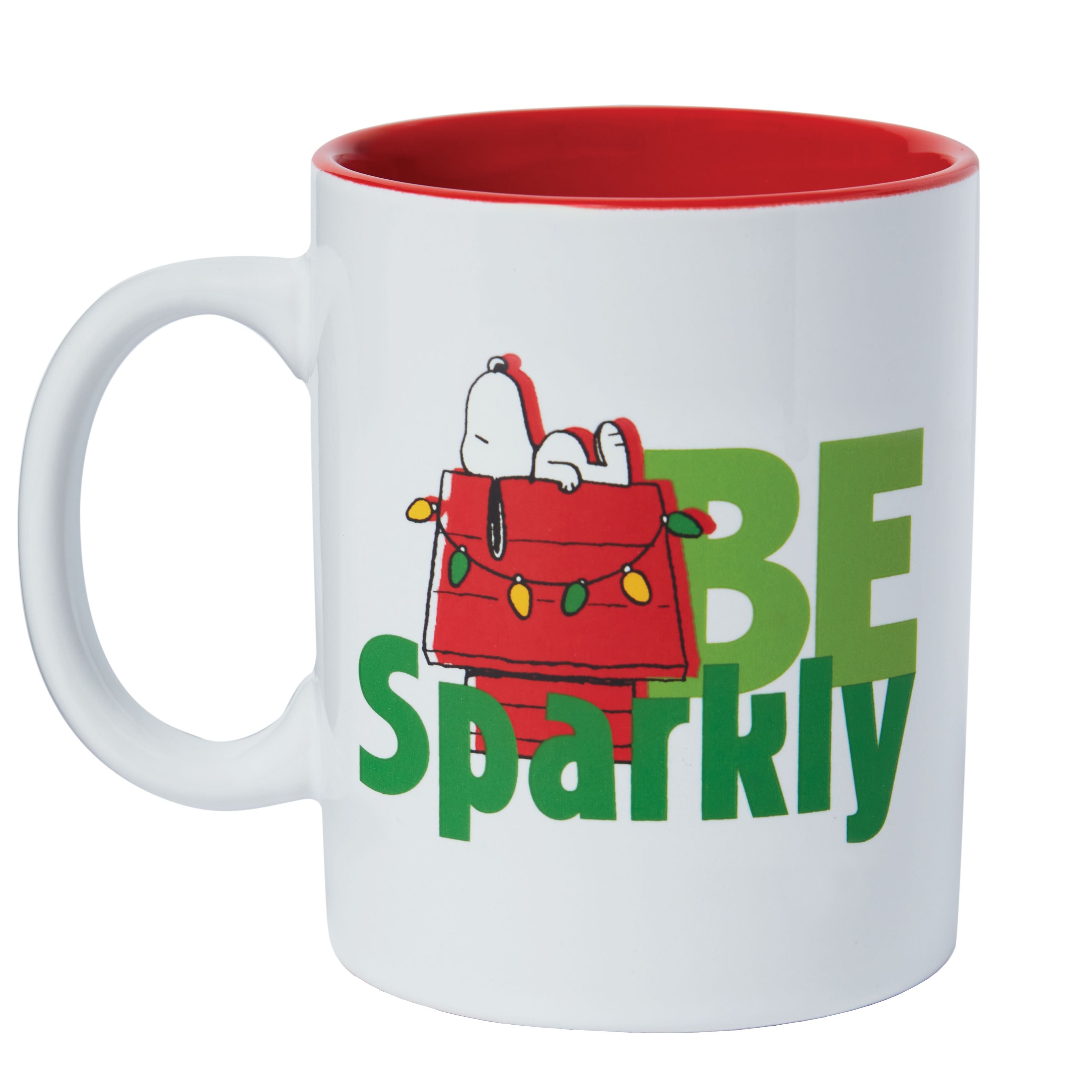 Peanuts Be Sparkly Be Bright Holiday Mug