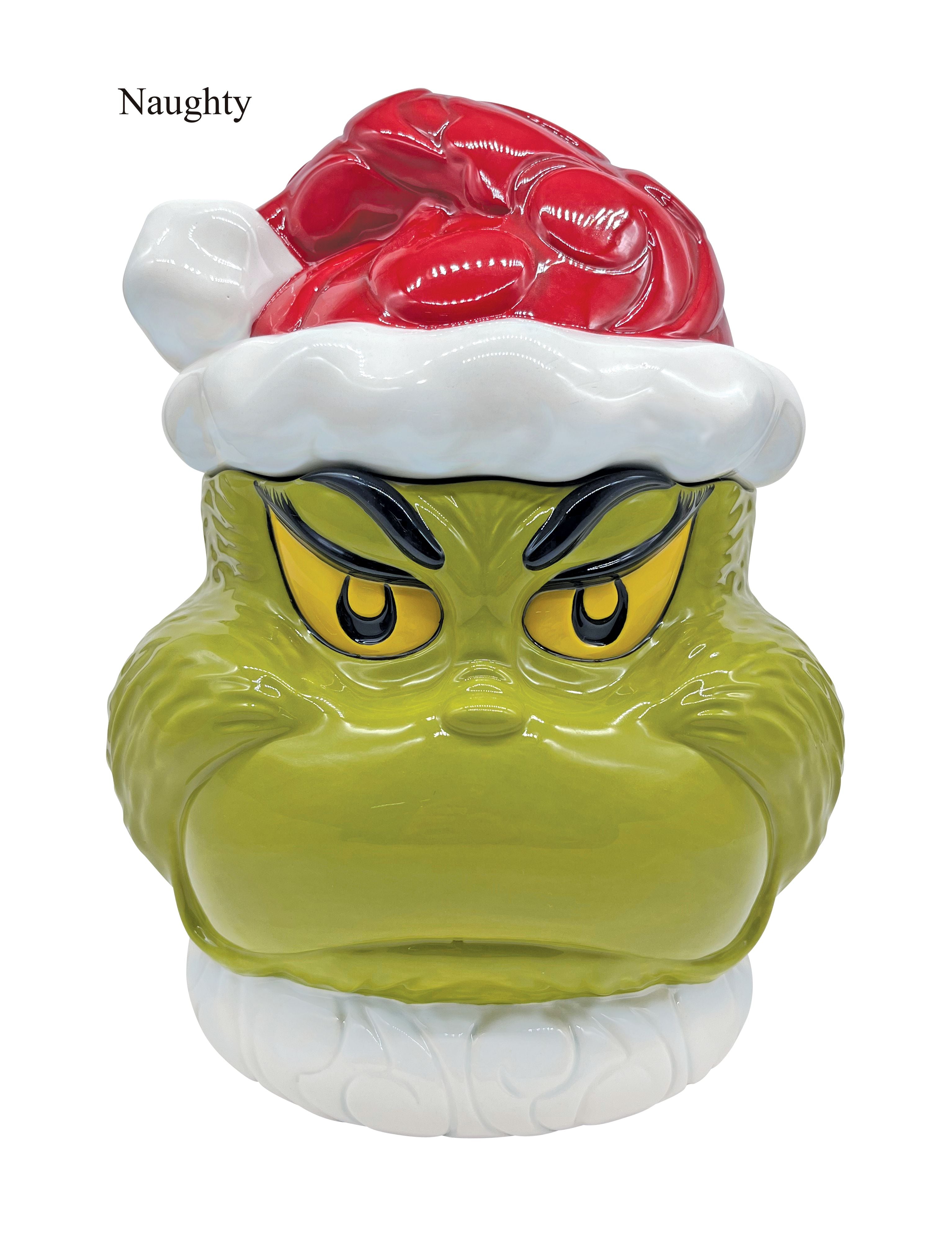 Grinch Cookie Jar Naughty and Nice