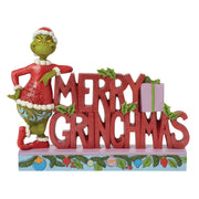 Grinch Merry Grinchmas Word Sign