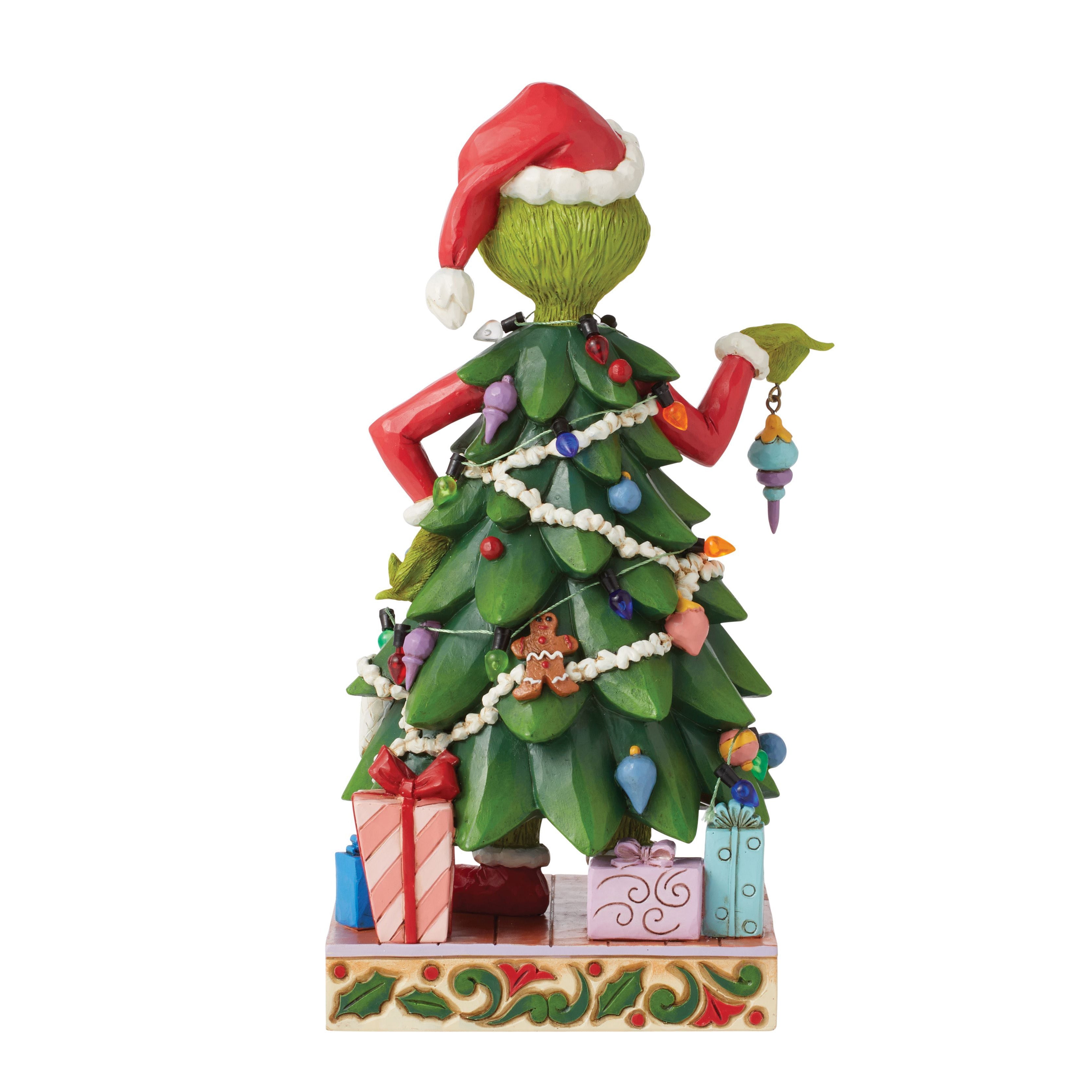 Grinch Dressed as a Christmas Tree