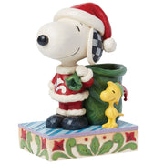 Snoopy Santa and Woodstock Elf with Bag of Toys