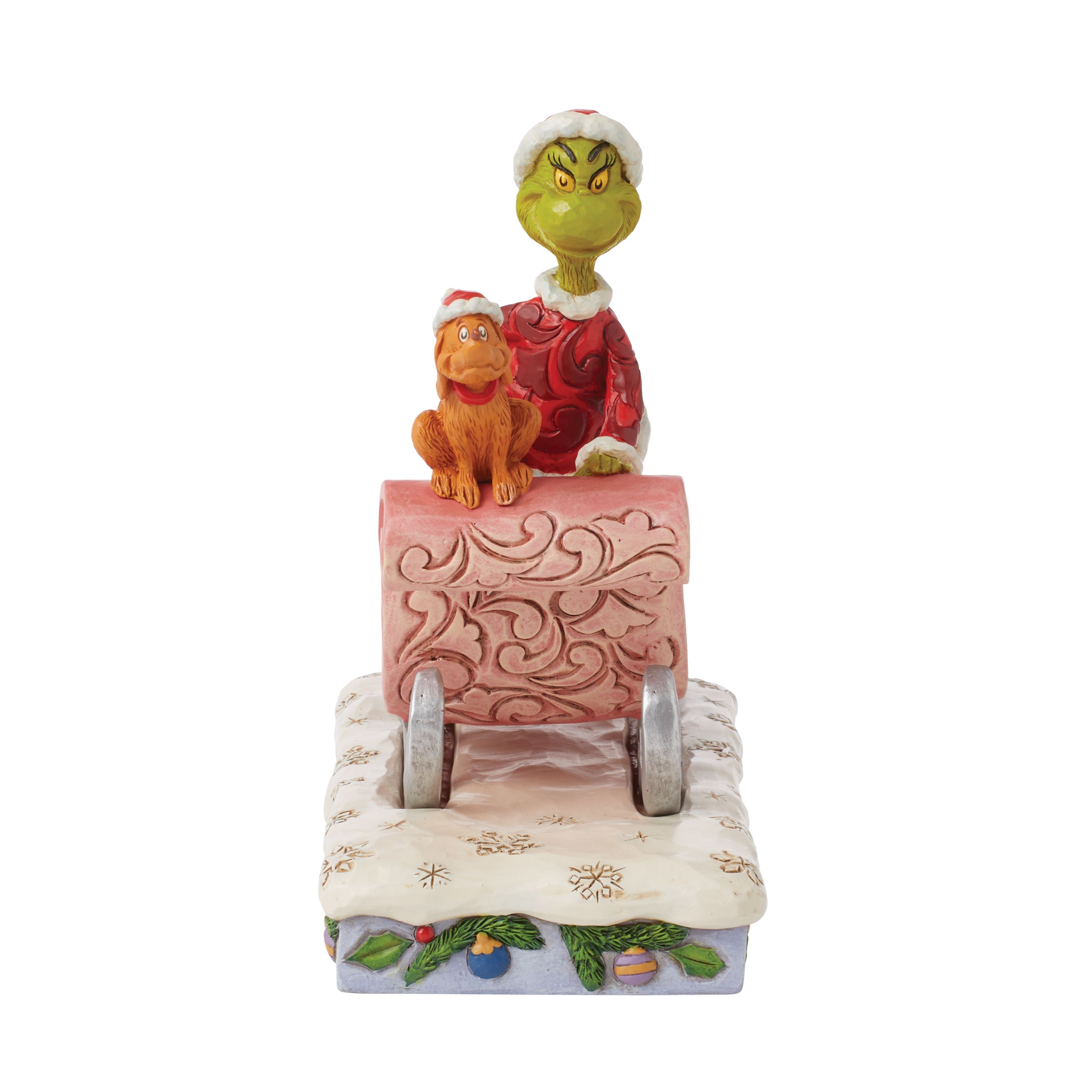 Grinch And Max On Sled