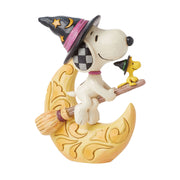 Midnight Ride Snoopy Witch With Moon