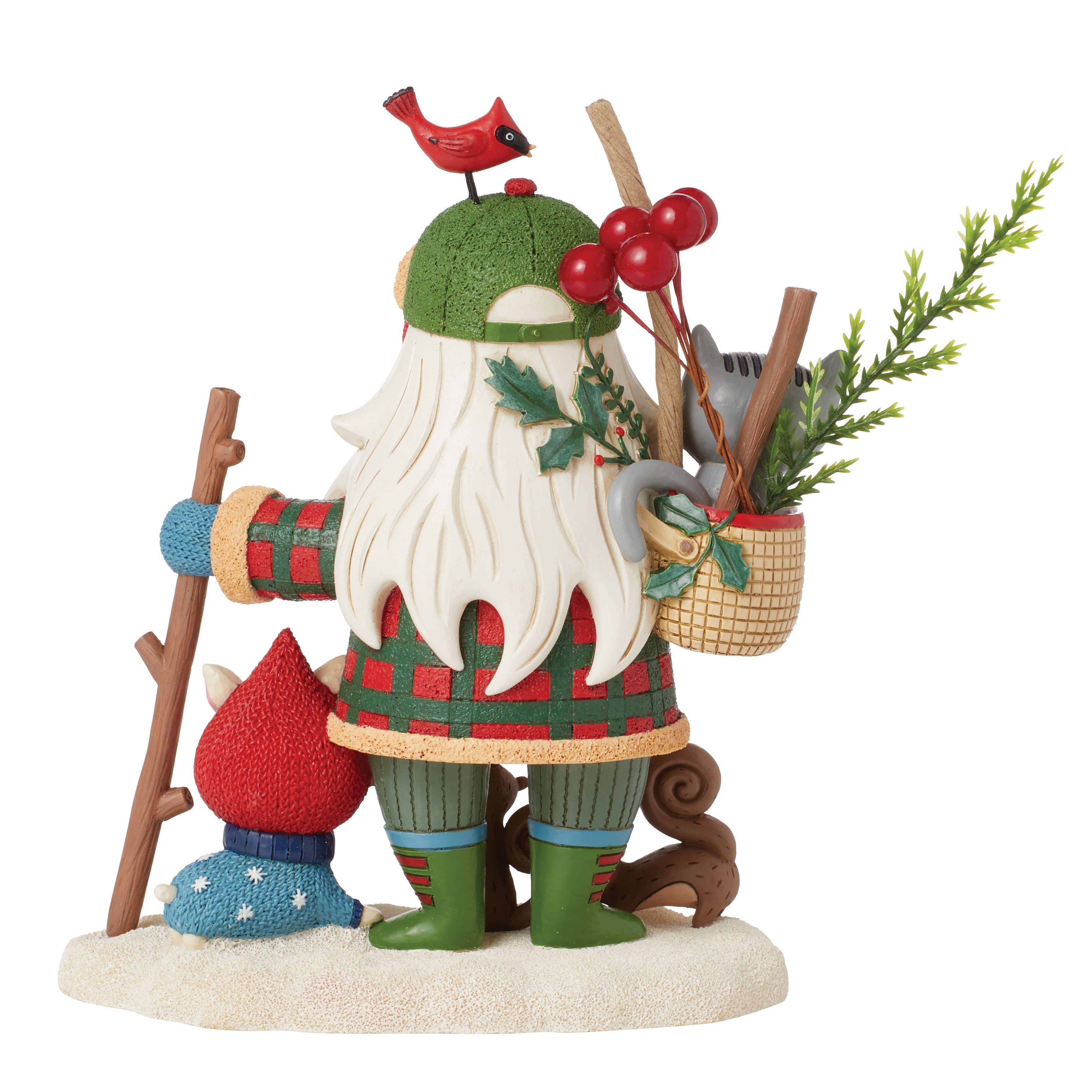 Art Gallery Woodsy Walking Santa by Linda Solovic