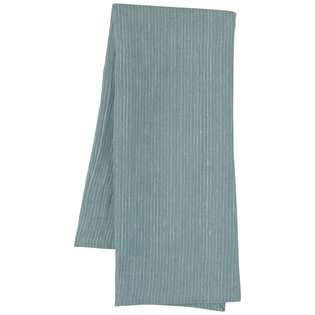 Pinstripe Linen Dishtowel Lagoon