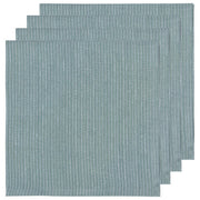 Pinstripe Linen Napkins Lagoon Set of 4