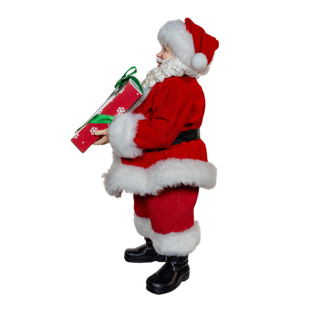 Fabriche Santa with Box of Donuts 10.5"