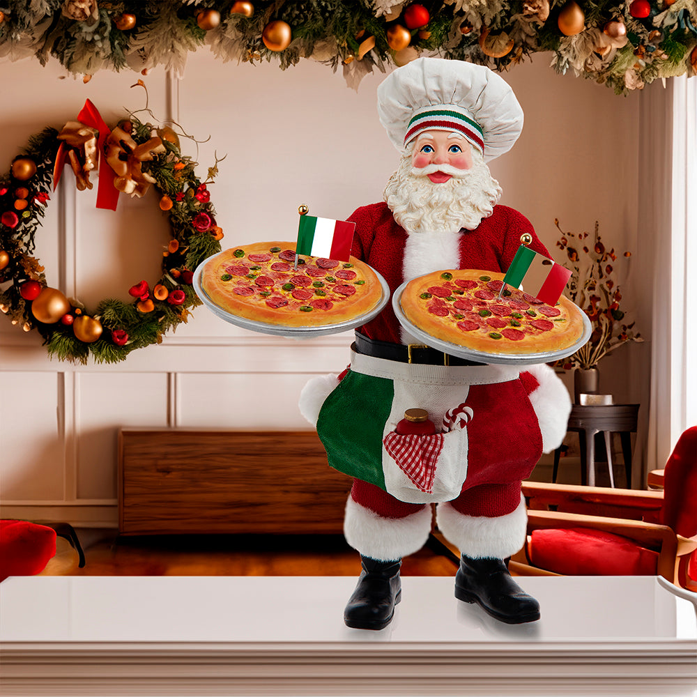 Fabriche Chef Santa with 2 Pizzas 11"
