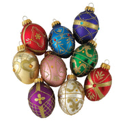 Faberge Decorative Egg Ornaments 45mm Set of 9