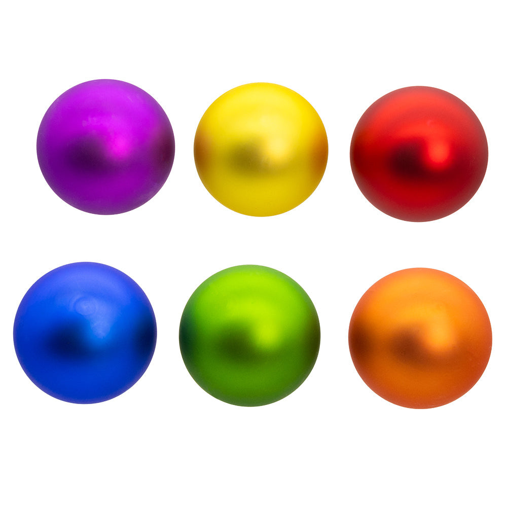 Glass Rainbow Ball Ornaments 60 mm Set of 12