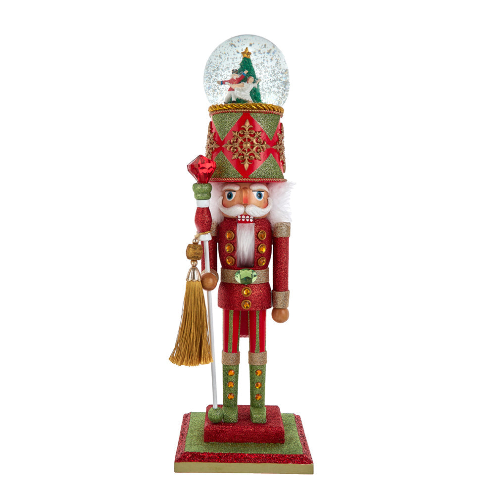 Hollywood Dance of the Sugar Plum Fairy Musical Nutcracker Ballet Nutcracker with Waterglobe Hat 20"
